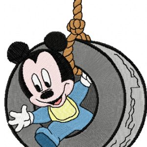 Mickey Mouse play embroidery design