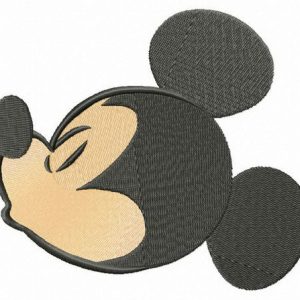 Mickey's kiss embroidery design