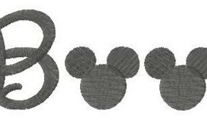 Mickie Boo embroidery design