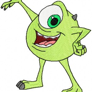 Mike Wazowski embroidery design