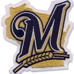 Milwaukee Brewers patch logo embroidery design