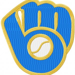 Milwaukee Brewers Partial Logo embroidery design