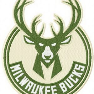 Milwaukee Bucks logo 3 embroidery design