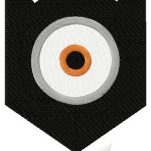 Minion as Batman embroidery design