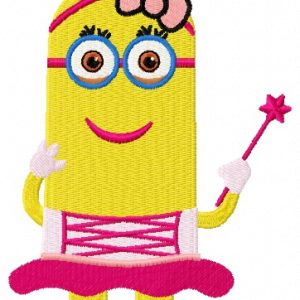 Minion fairy embroidery design