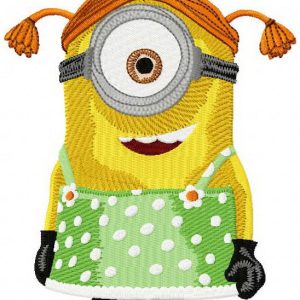 Minion Stuart embroidery design