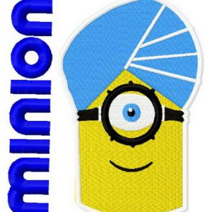 Minion in turban 2 embroidery design