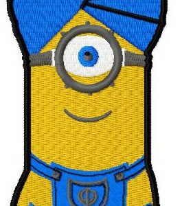Minion in turban embroidery design
