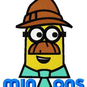 Minion in Tyrolean hat 2 embroidery design