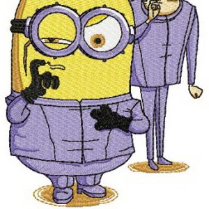 Minion Me embroidery design