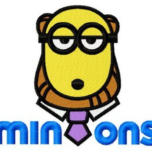Minion the philosopher 2 embroidery design