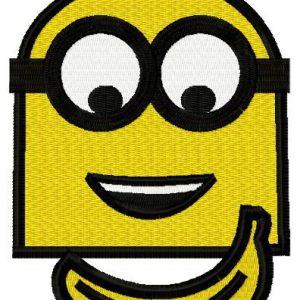 Minion's banana 2 embroidery design