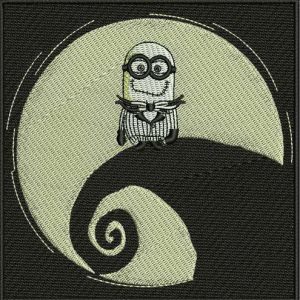 Minion's nightmare embroidery design