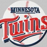 Minnesota Twins logo embroidery design