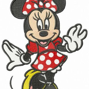Minnie coquette embroidery design