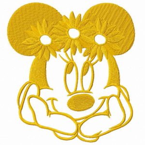 Minnie dreaming embroidery design