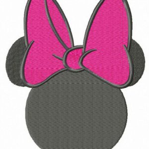 Minnie offended embroidery design