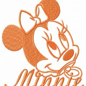 Minnie with dummy embroidery design