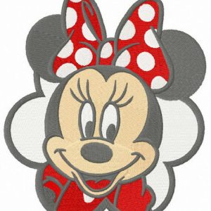 Minnie's first date embroidery design