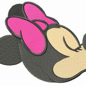 Minnie's kiss embroidery design