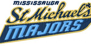 Mississauga St. Michael's Majors logo embroidery design