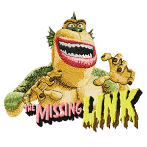 The Missing Link embroidery design