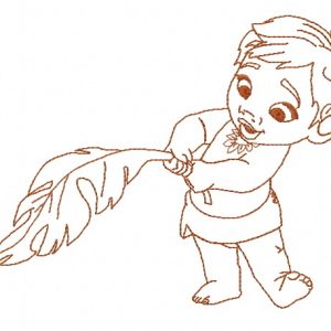 Moana 2 embroidery design