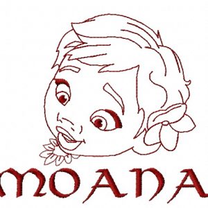 Moana 4 embroidery design