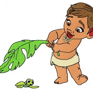 Moana embroidery design