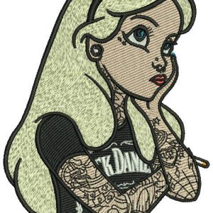 Modern Alice embroidery design