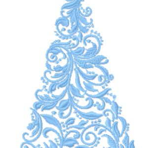 Christmas modern tree 2 embroidery design
