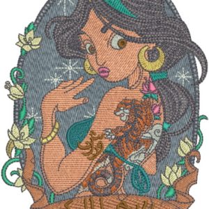 Modern Jasmin 3 embroidery design