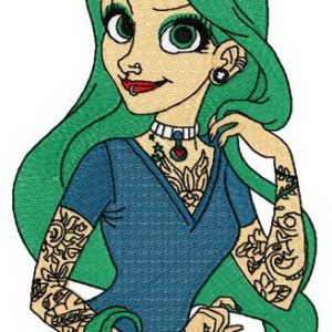 Modern Jasmine embroidery design
