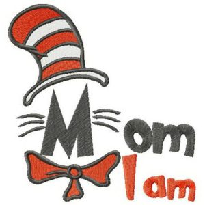 Mom I am embroidery design