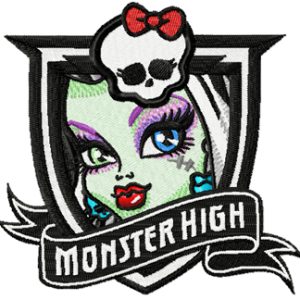 Monster High Frankie Stein embroidery design
