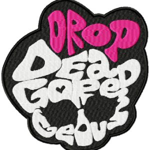 Monster High badge embroidery design