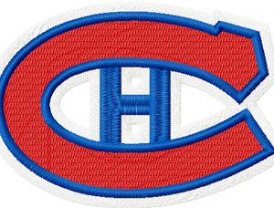 Montreal Canadiens logo embroidery design