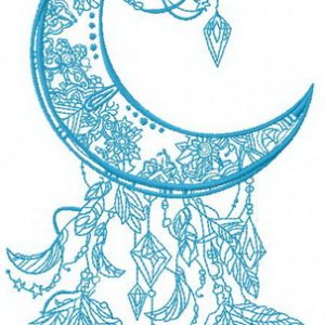Moon 2 embroidery design