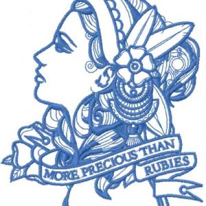 More precious than rubies 2 embroidery design