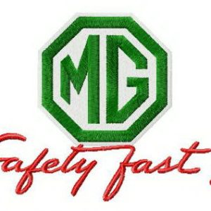 Morris Garages logo embroidery design