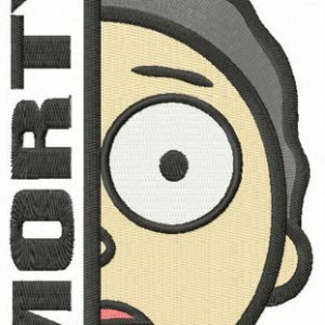 Morty embroidery design