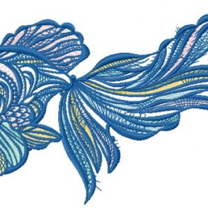 Mosaic fish 6 embroidery design