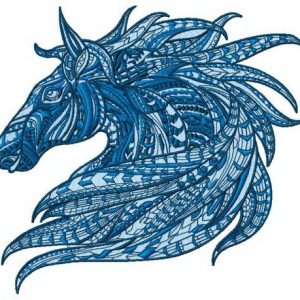 Mosaic horse 2 embroidery design