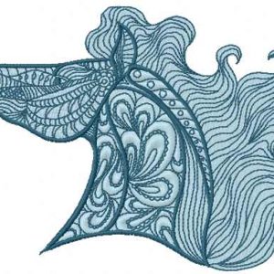 Mosaic Horse 4 embroidery design