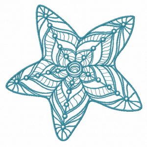 Mosaic star 2 embroidery design