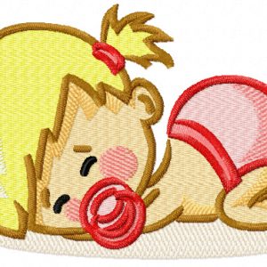 Mother's happiness embroidery design