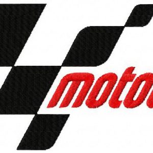 MotoGP logo embroidery design