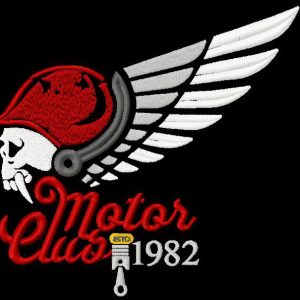 Motor club 2 embroidery design