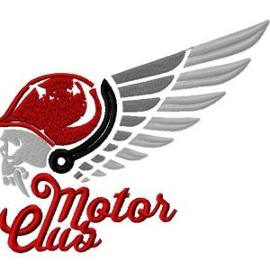 Motor club 3 embroidery design