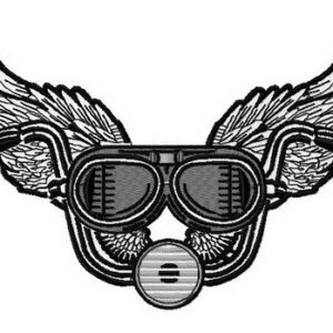 Motorbike club 3 embroidery design